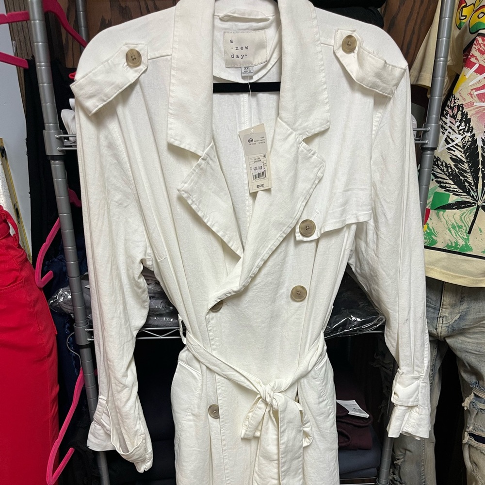 a new day Cream Trench Coat